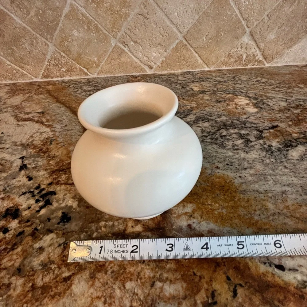 Haegar for Restoration Hardware Small White Vase